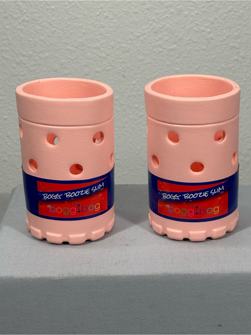BOGG BAG Slim Boozie Can Cooler - Light Pink - Insulated beverage holder - Set 2
